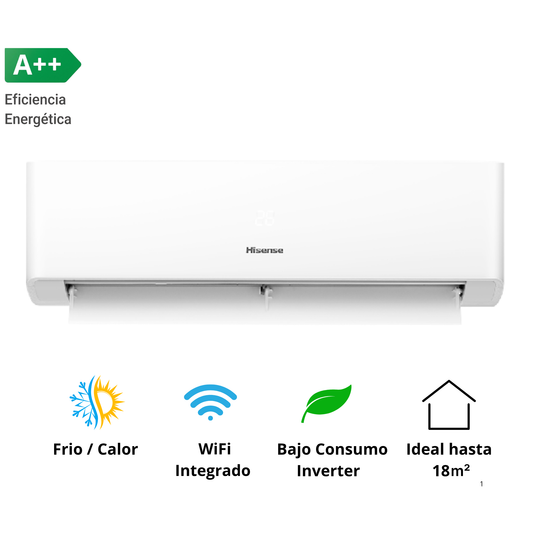 Aire Acondicionado Hisense Inverter 9.000 Btu R32 HI VIDA
