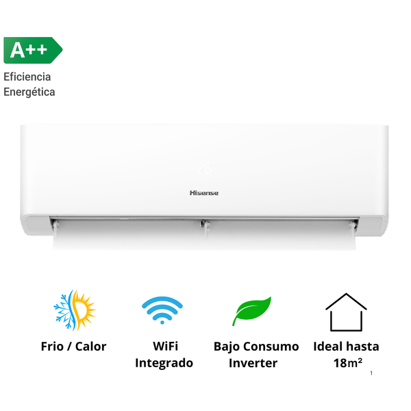 Aire Acondicionado Hisense Inverter 9.000 Btu R32 HI VIDA