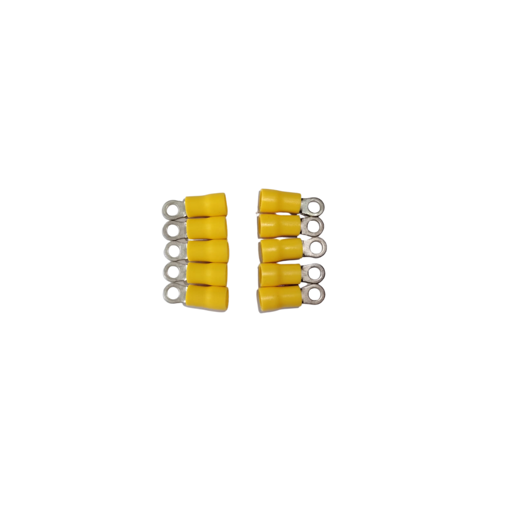 Terminal Redondo Amarrillo Diámetro 4 Mm Pack 10 und
