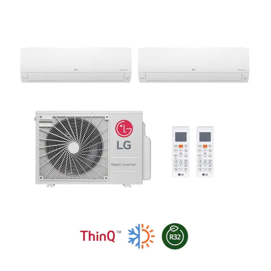 Multisplit LG Inverter Dualcool R32 Wifi 9.000x2 Btu UE 18000BTU