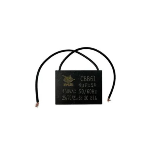 Capacitor 4 Mf Rectangular Con Cable