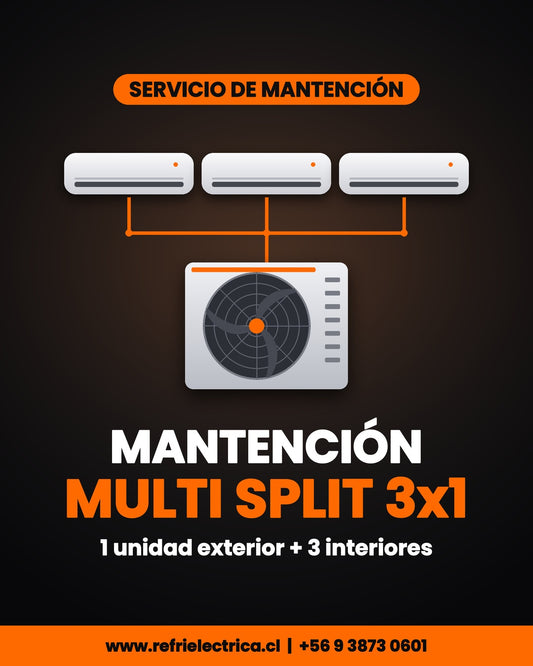 Mantención Aire Acondicionado Multi Split 3x1