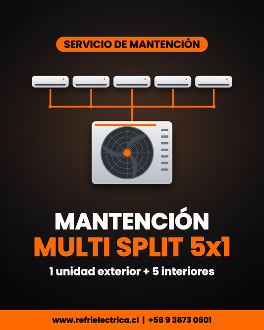Mantención Aire Acondicionado Multi Split 5x1