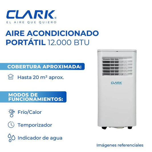 Aire Acondicionado Portatil Clark 12000btu