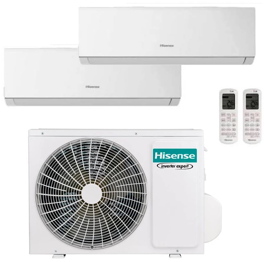 Aire Acondicionado Multi Split Hisense 9000x2+12000btu (UE 24000BTU)