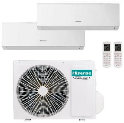 Aire Acondicionado Multi Split Hisense 9000x2+12000btu (UE 24000BTU)